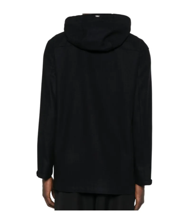 Hooded Zip-Front Coat