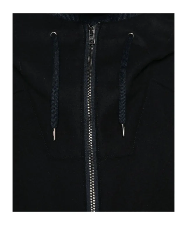 Hooded Zip-Front Coat