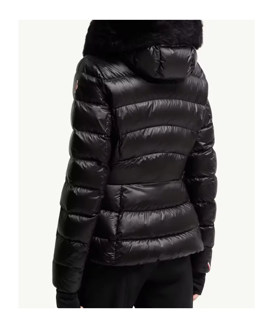 Armoniques Hooded Shearling-Trimmed Down Ski Jacket
