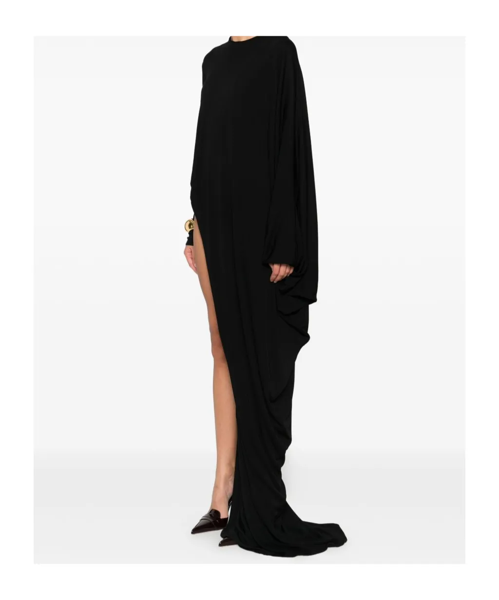 Cut-Out Draped Dress