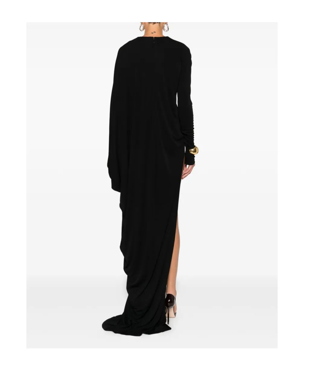 Cut-Out Draped Dress