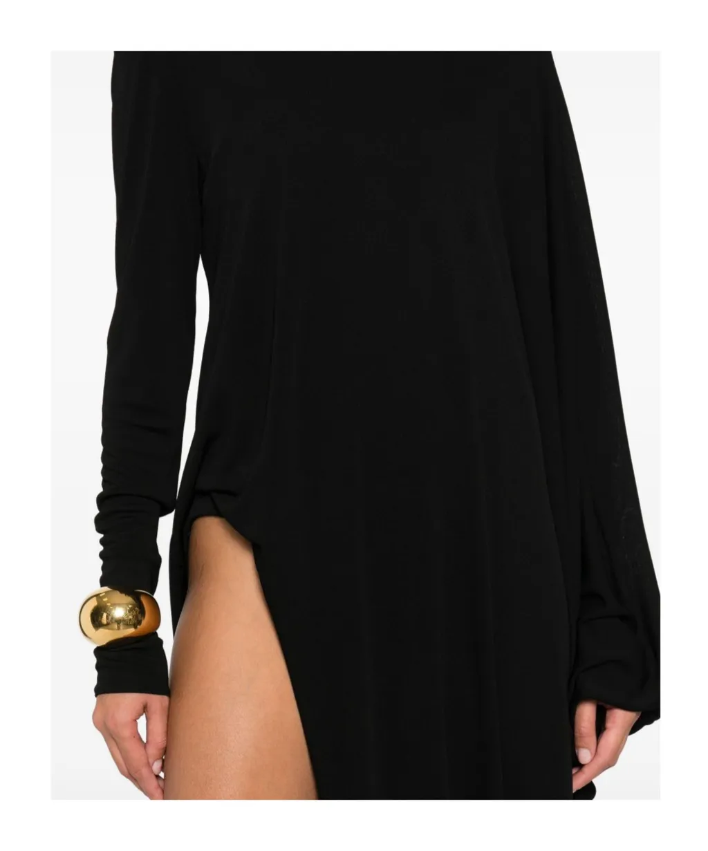 Cut-Out Draped Dress