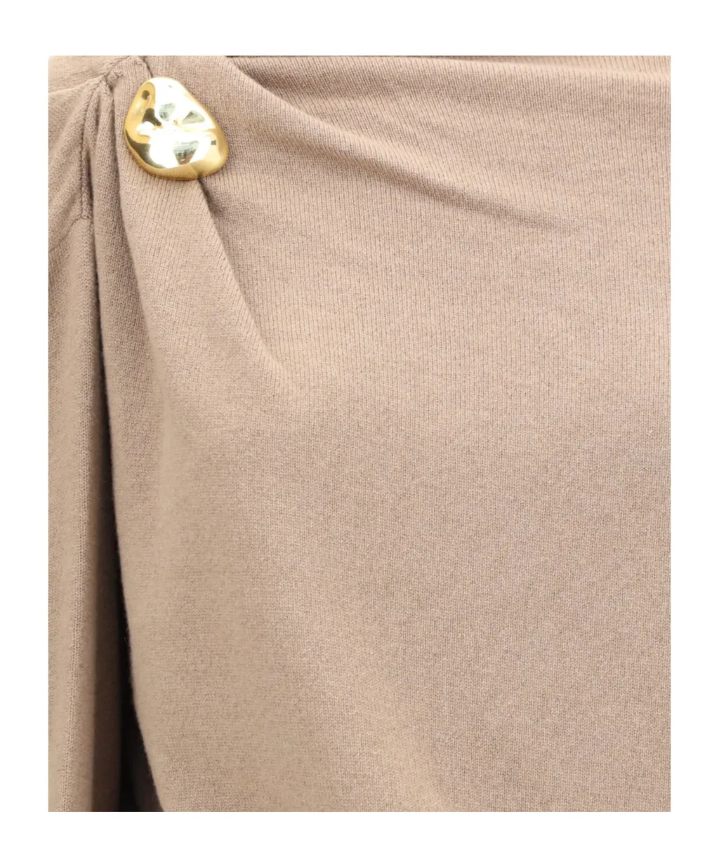 Draped Layered Midi Dress
