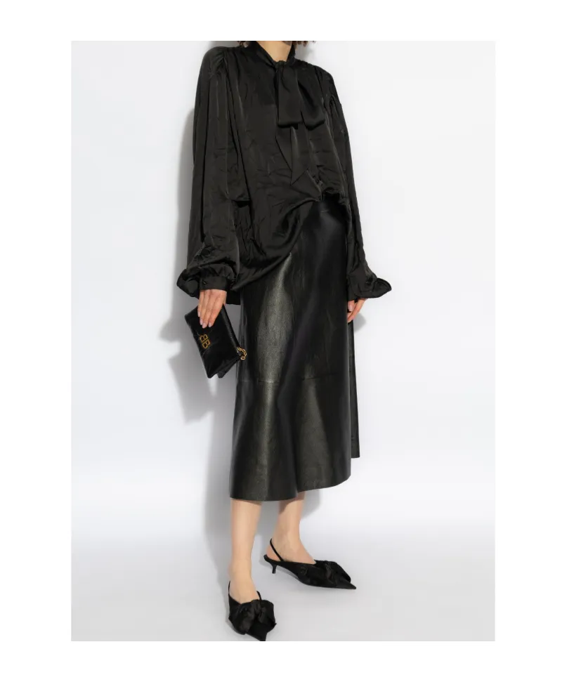 A-Line Draped Skirt
