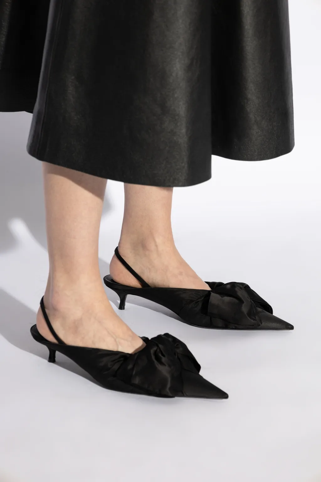 Knife Slingback Pumps