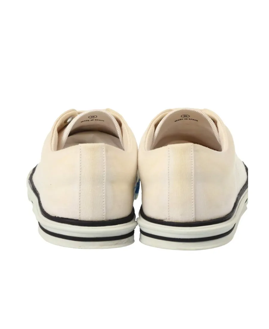 Logo-Lacing Casual Sneakers