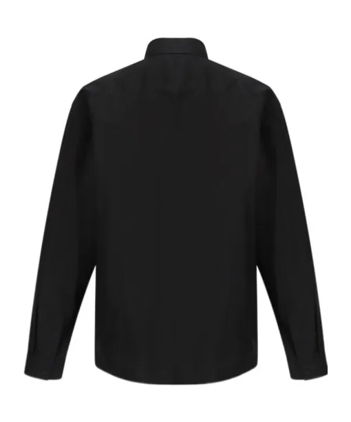 Logo Embroidered Long-Sleeved Shirt