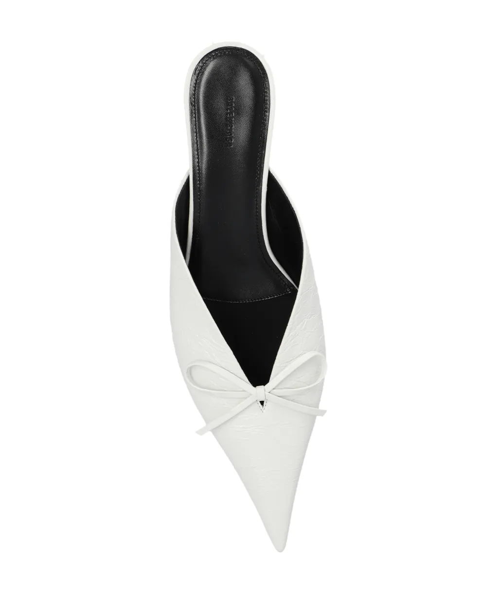 Knife Bow Detailed Mules