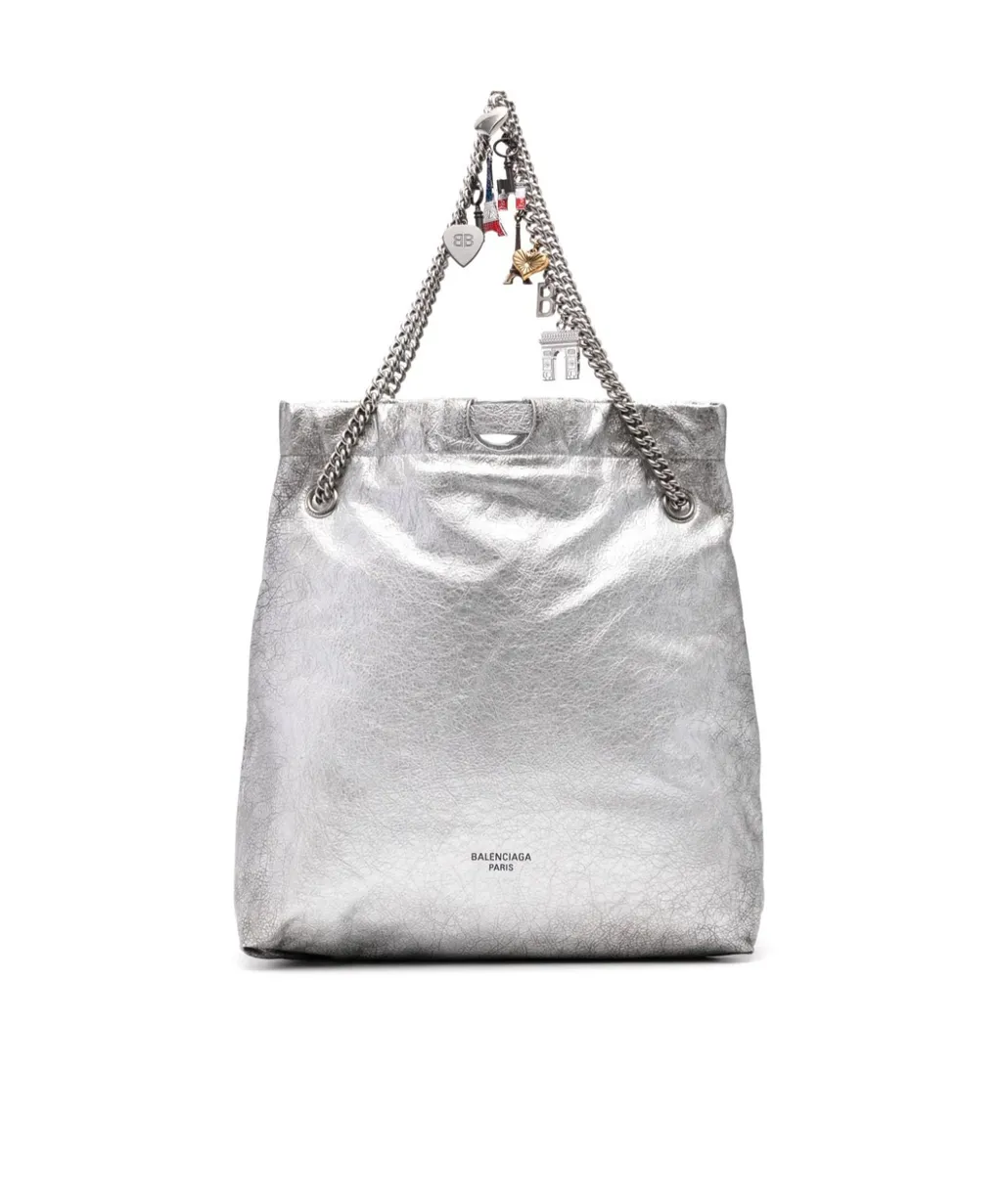 Crush Charm Detailed Medium Tote Bag