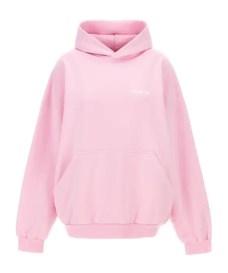 Logo Printed Destroyed Hoodie