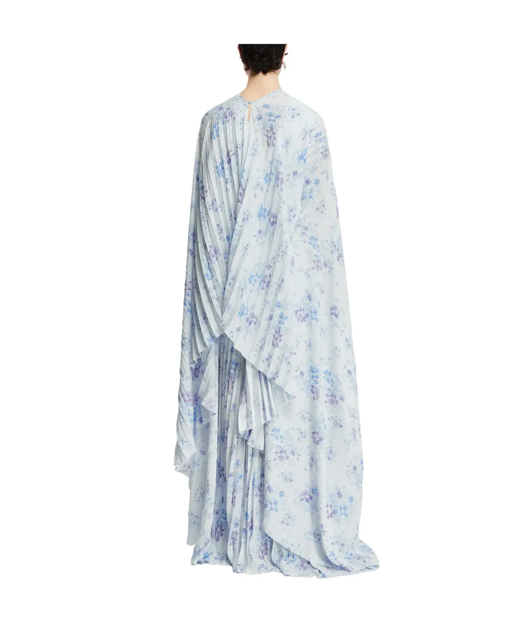 Floral Print Pleated Dress