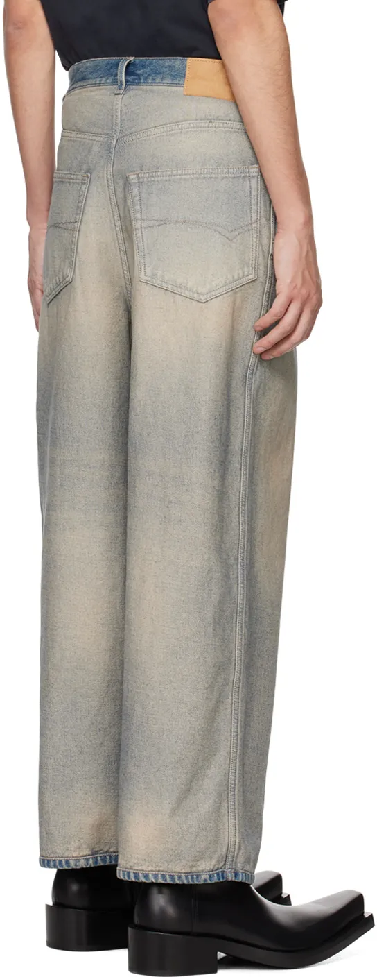 Logo Patch Oversized Jeans