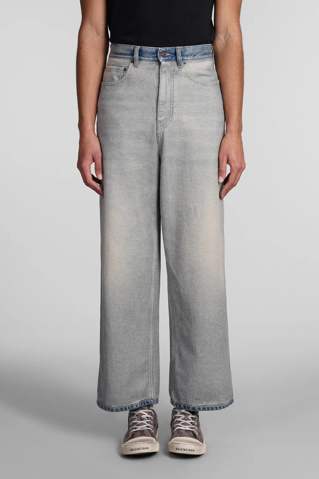 Logo Patch Oversized Jeans