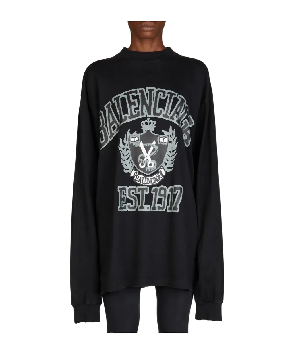 Logo-Print Long-Sleeve T-Shirt