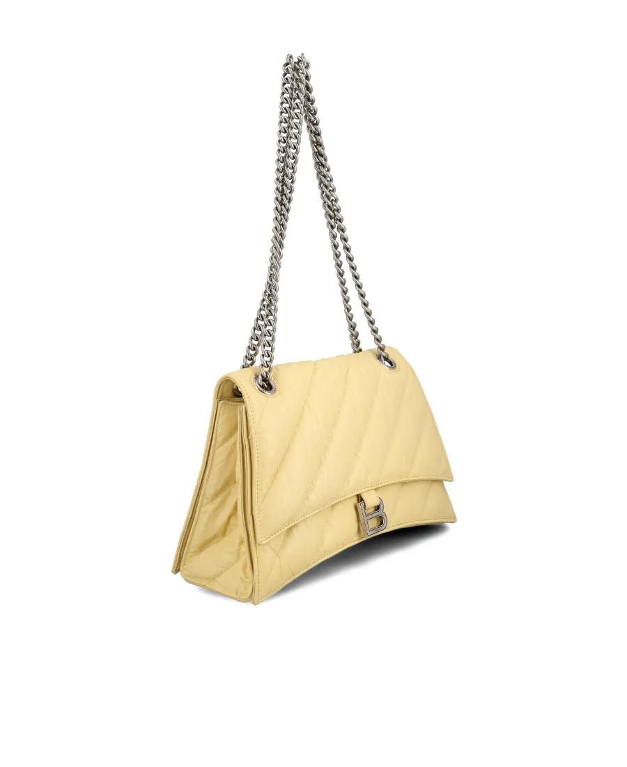 Crush Chain Quilted Medium Shoulder Bag