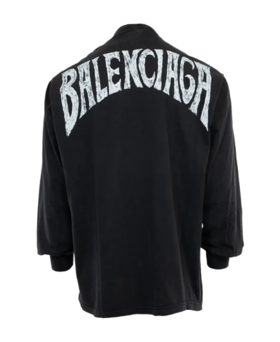 Logo Printed Long-Sleeved Shirt