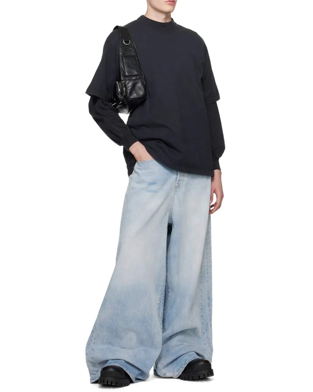 Logo Printed Long-Sleeved Shirt