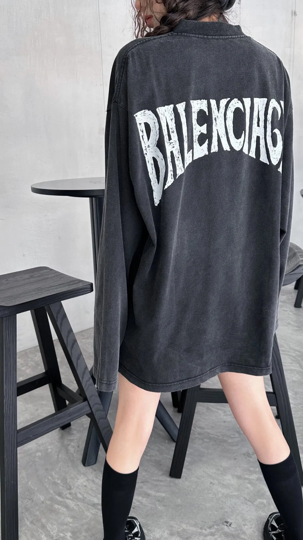 Logo Printed Long-Sleeved Shirt