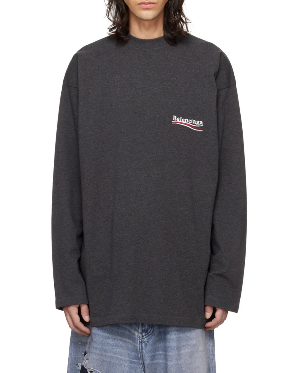 Logo Embroidered Long-Sleeve T-Shirt