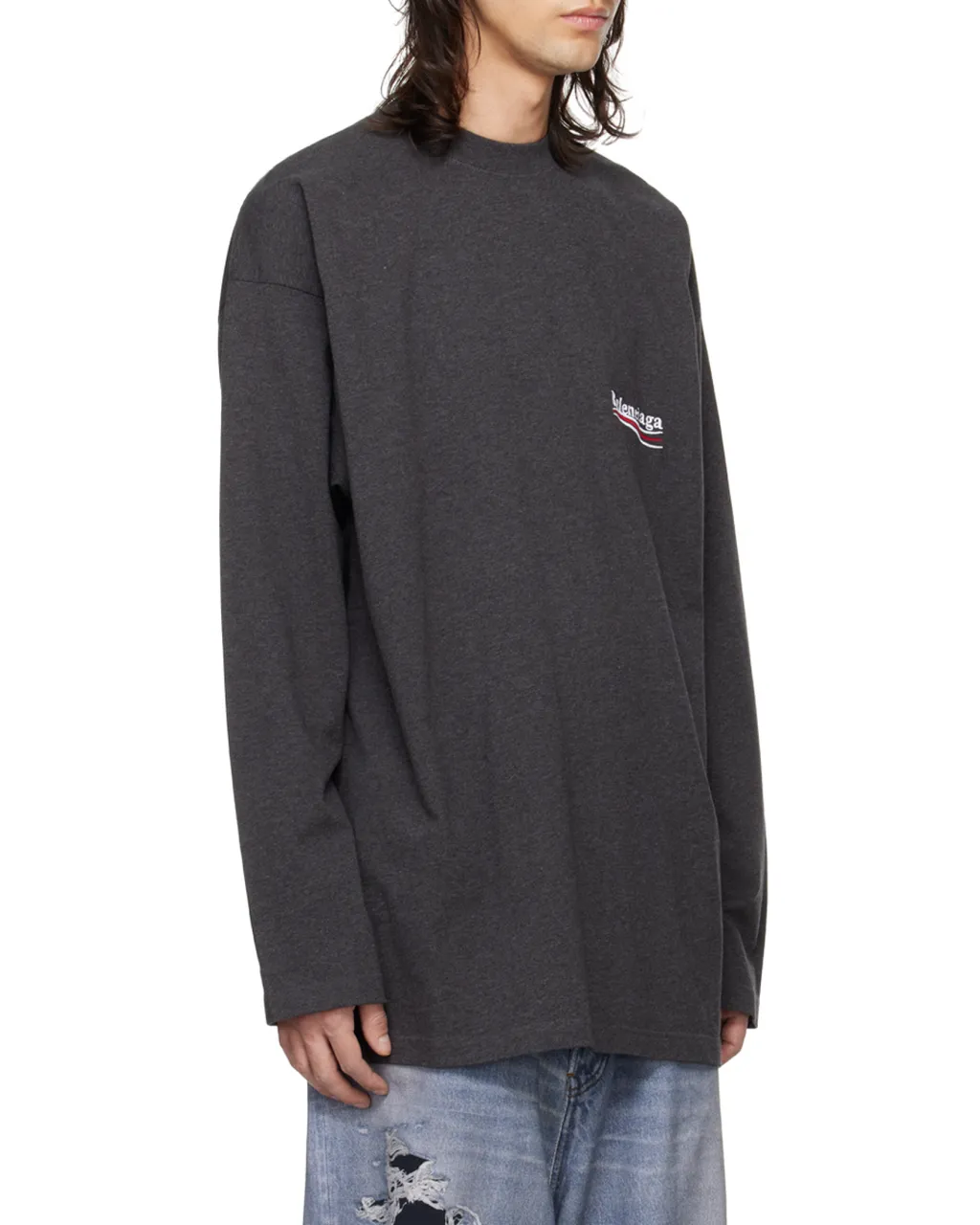 Logo Embroidered Long-Sleeve T-Shirt