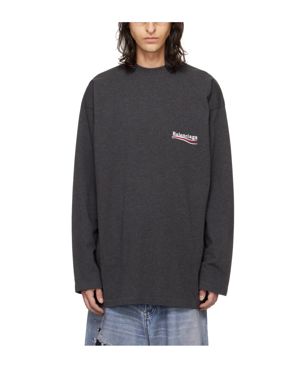 Logo Embroidered Long-Sleeve T-Shirt