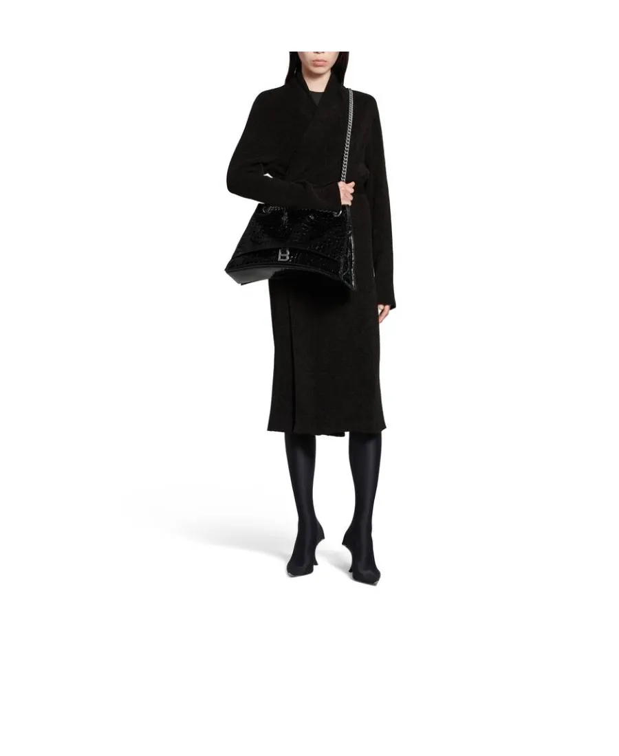 Crush Large Chain Bag Crocodile Embossed