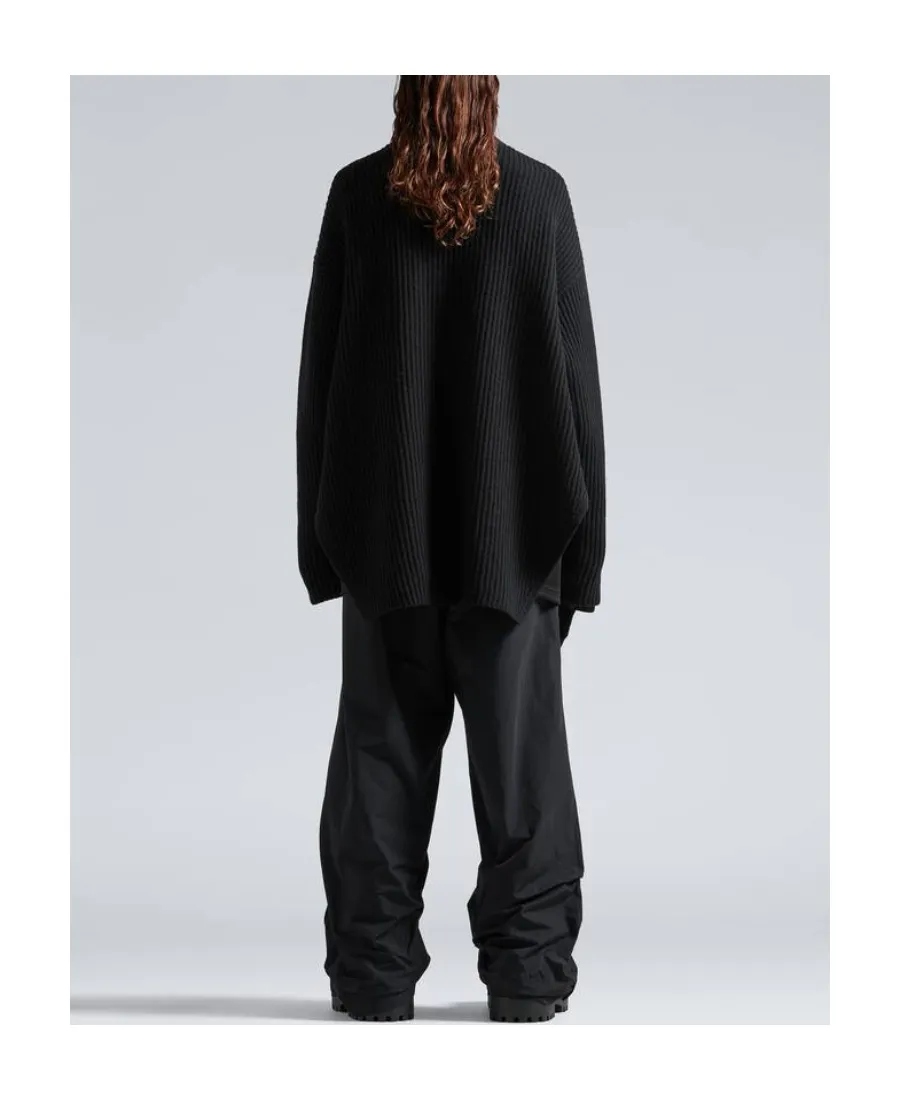 Half-Zip High Neck Poncho