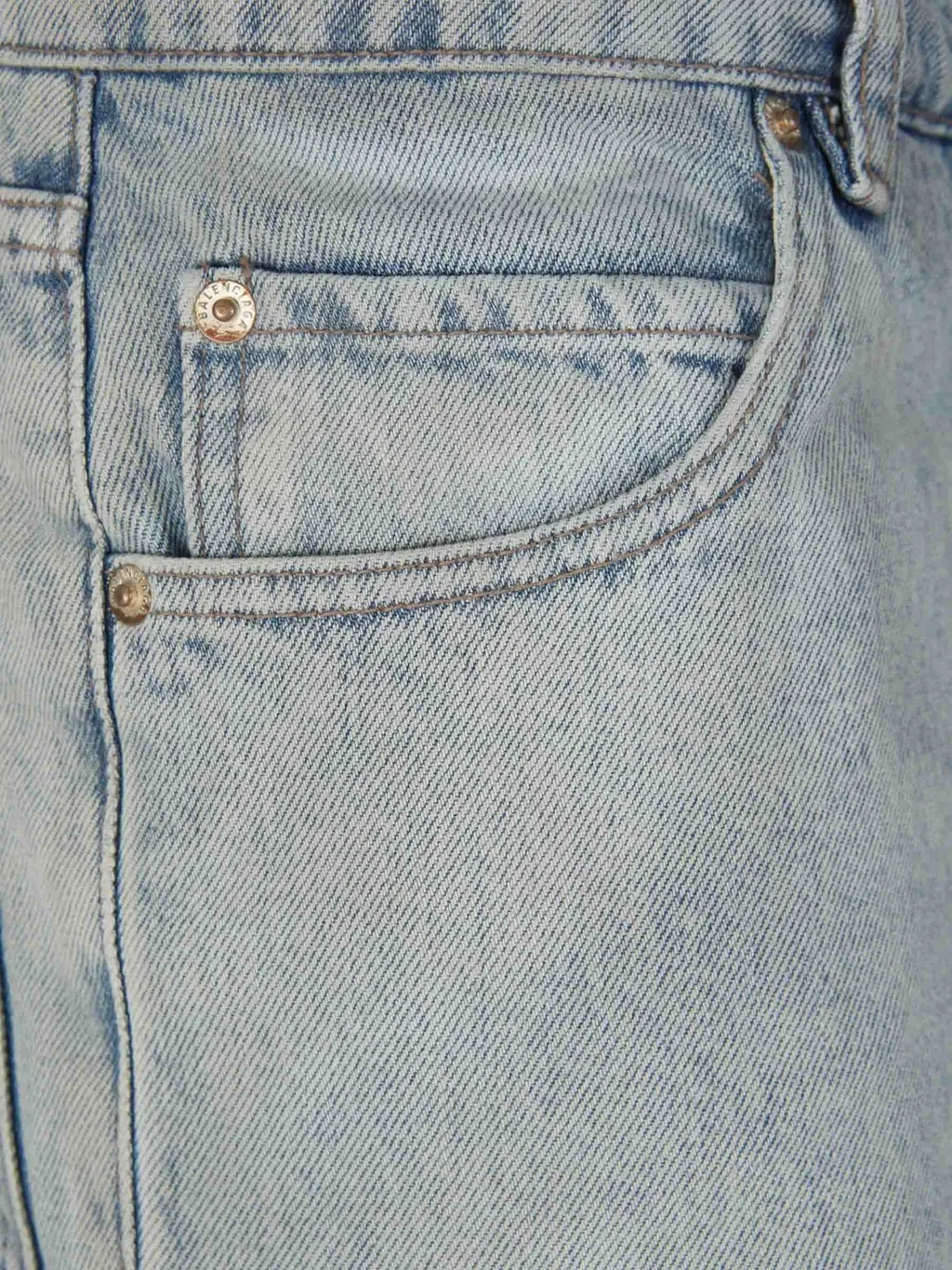 Distressed Straight-Leg Jeans