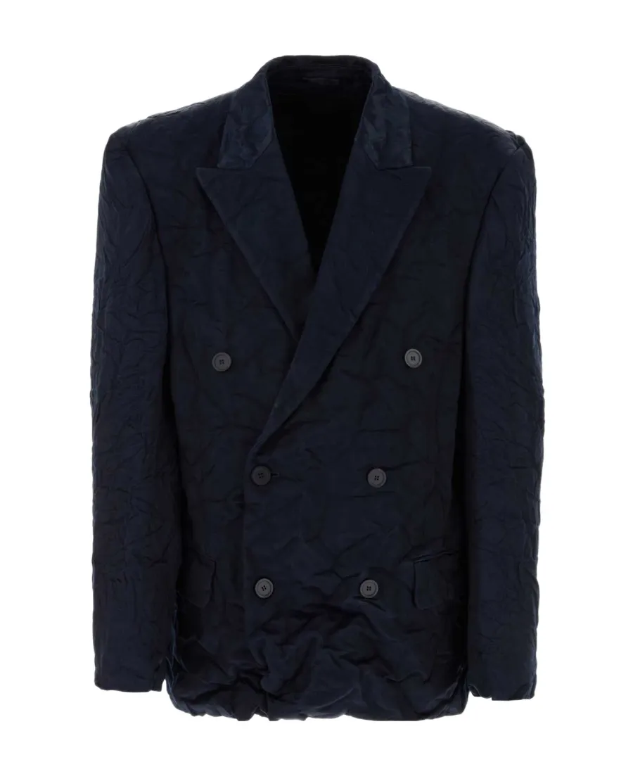Creased Effect Blazer