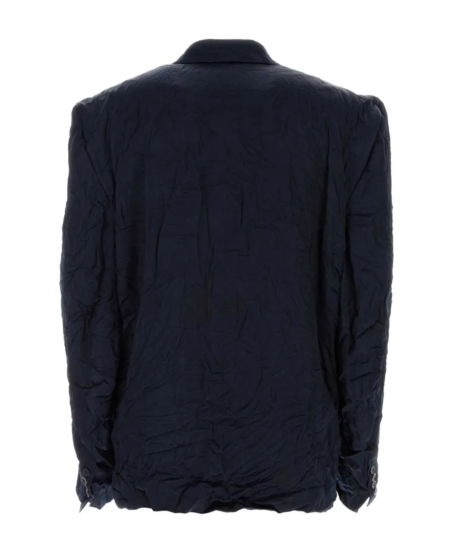 Creased Effect Blazer