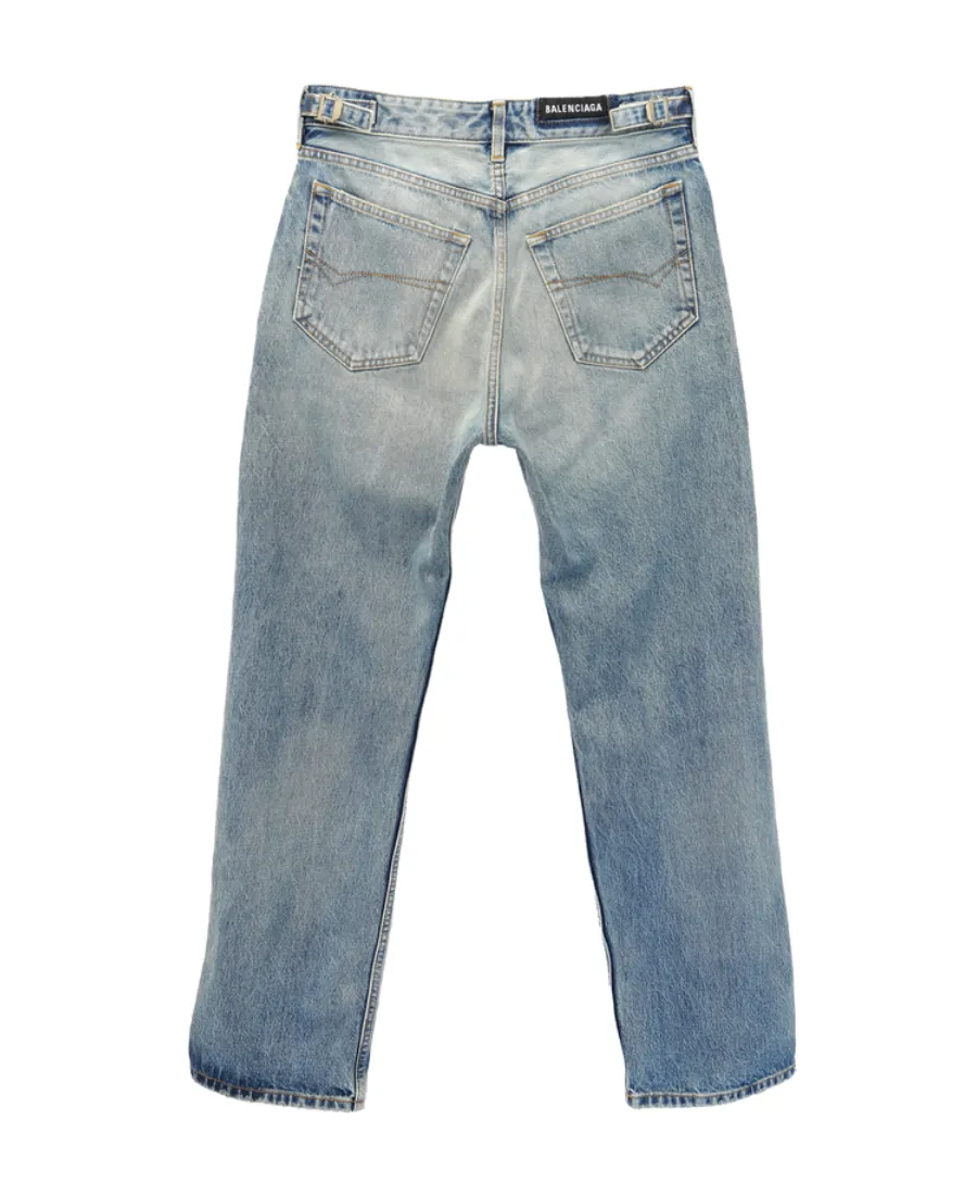 Distressed Loose-Fit Jeans
