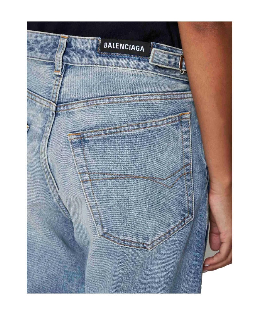 Distressed Loose-Fit Jeans