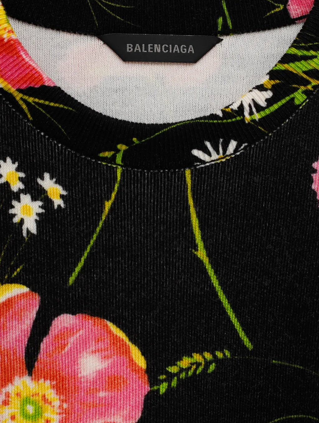 Floral-Print Knitted Top