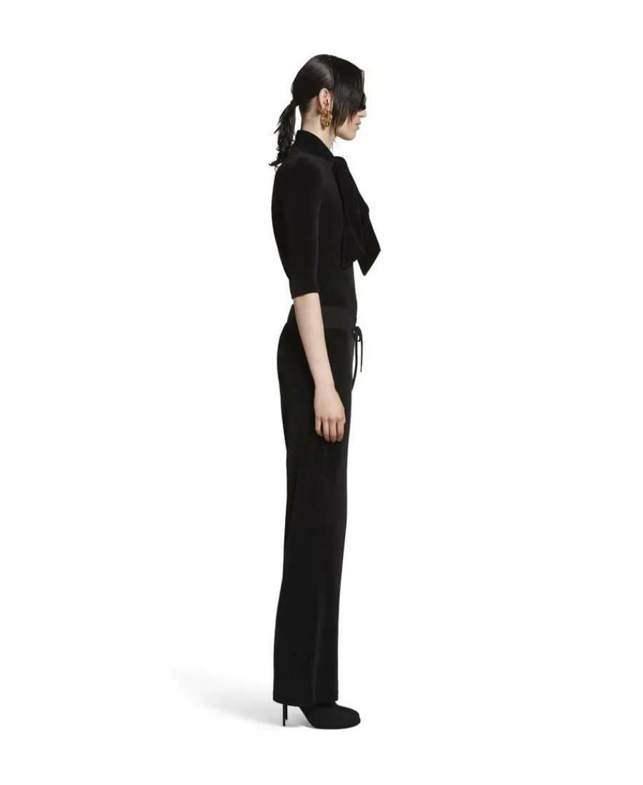 Turtleneck Scarf Fitted Top