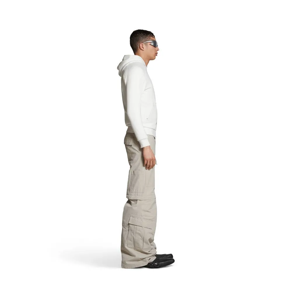 Long Printed Straight Hem Hoodie