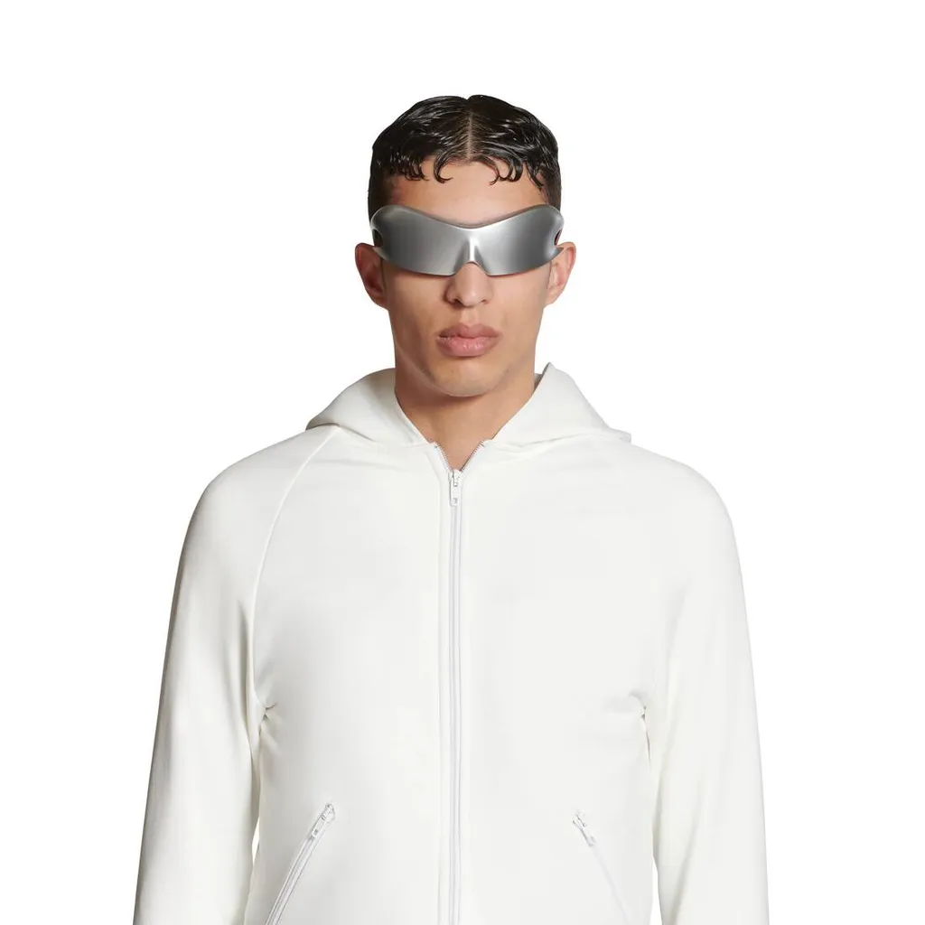 Long Printed Straight Hem Hoodie
