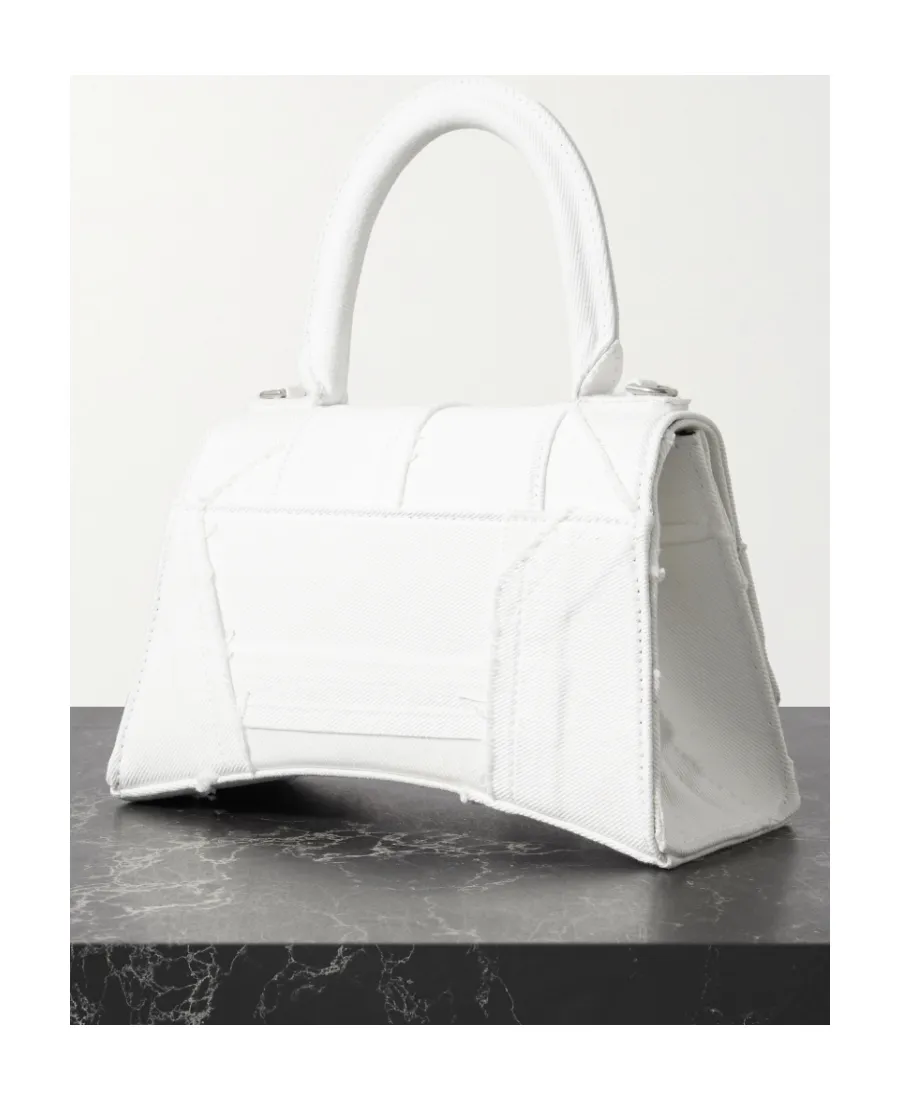 Mini Hourglass Logo-Plaque Bag