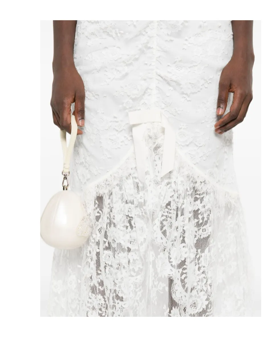 Puff Sleeve Lace Maxi Dress