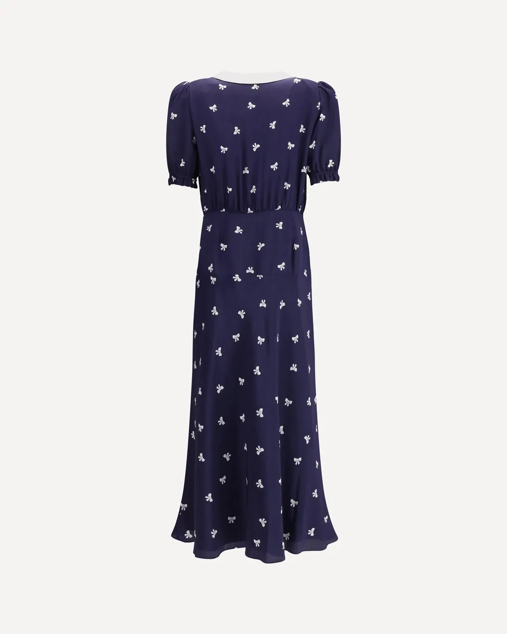 V-Neck Long-Sleeved Dress