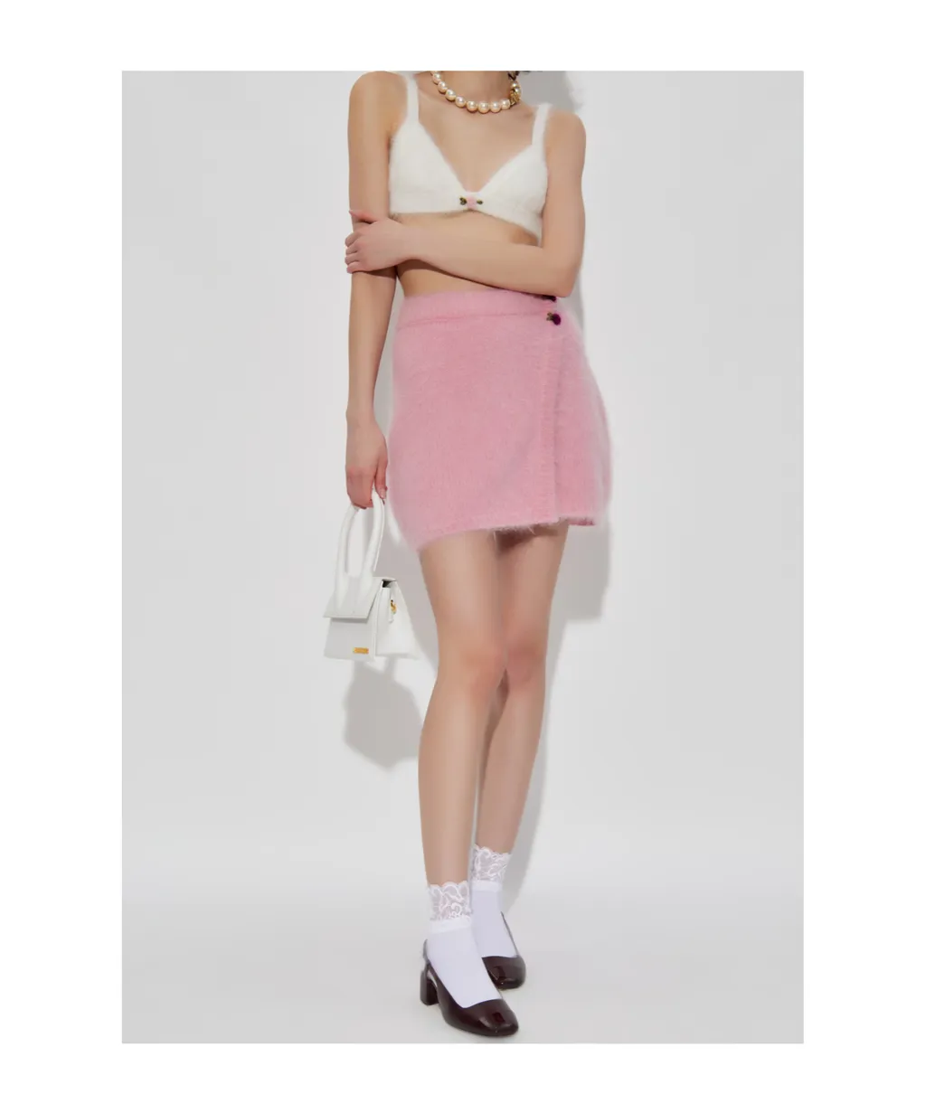 Flower-Button Skirt