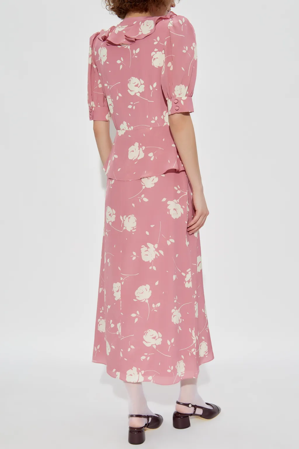 Floral-Print Midi Dress