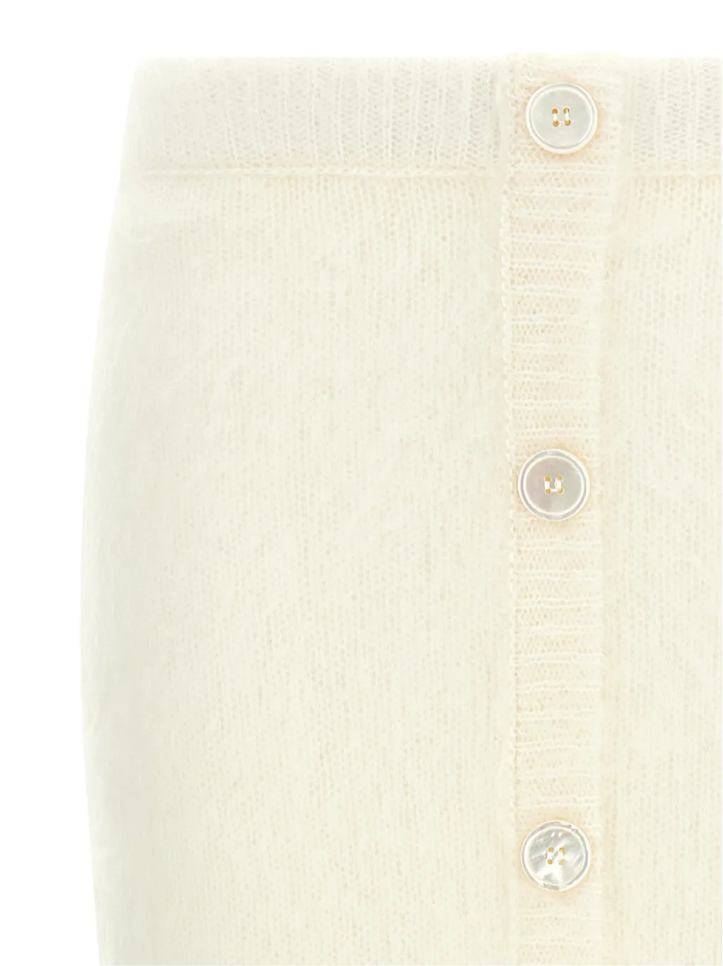 Mohair-Blend Midi Skirt