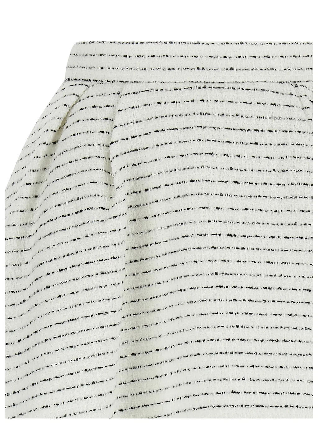 Tweed Pleated Mini Skirt