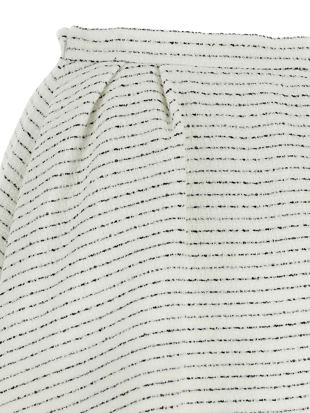 Tweed Pleated Mini Skirt