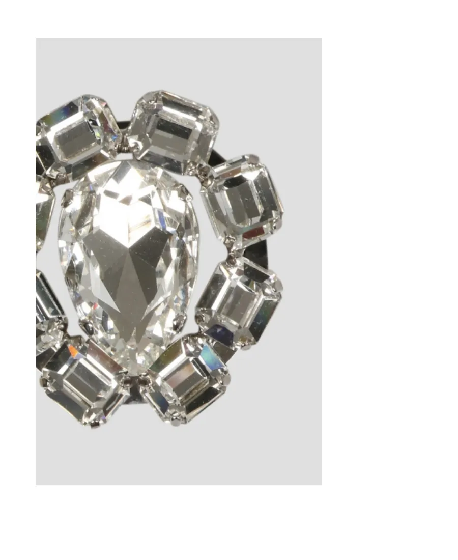 Crystal-Embellished Clip-On Earrings