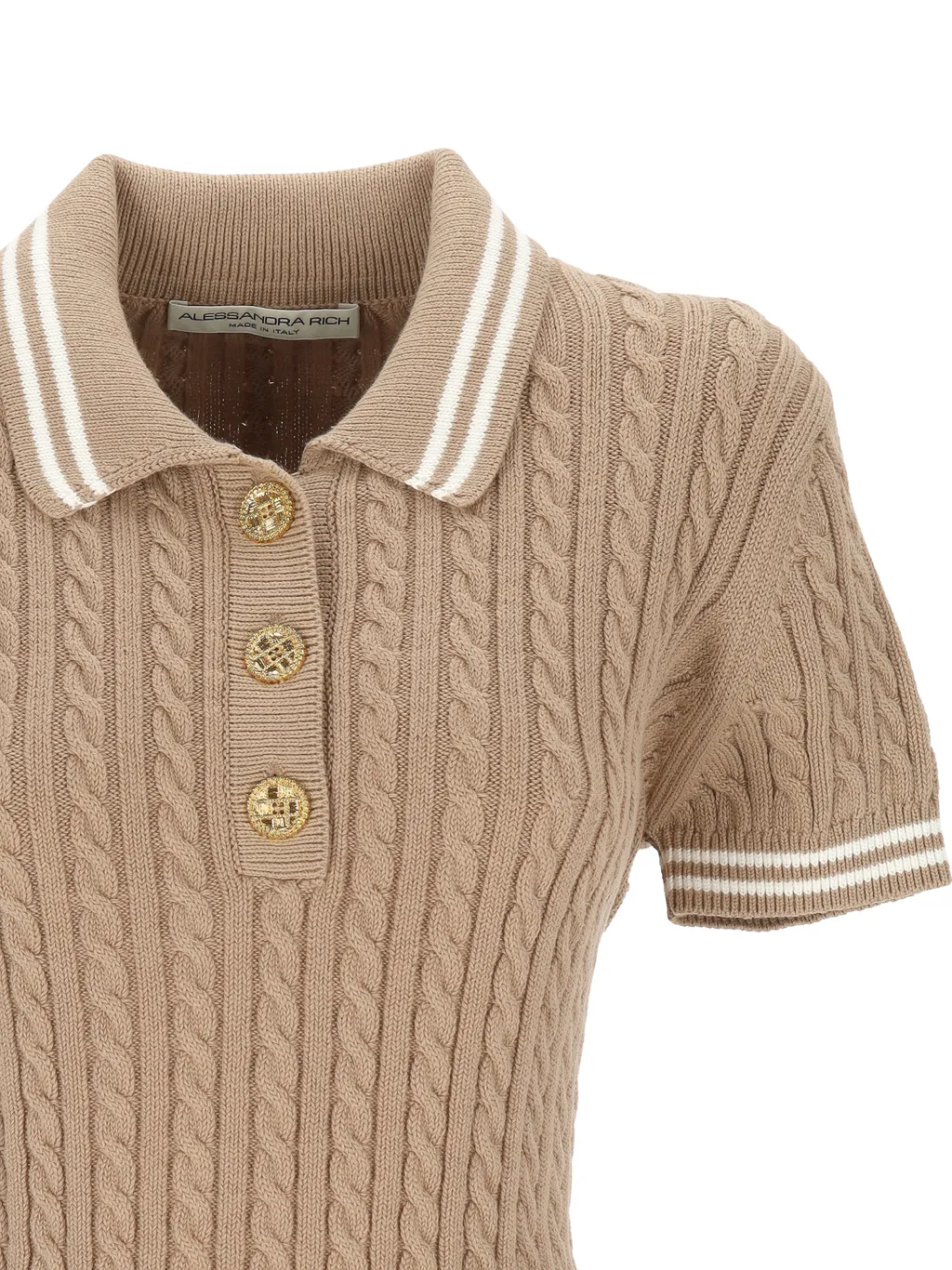 Braided Polo Shirt