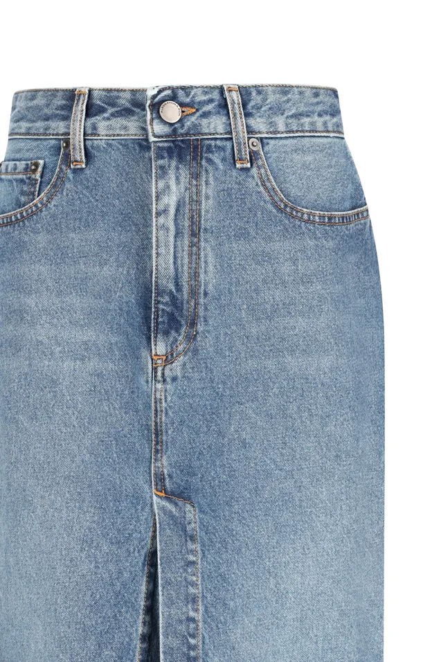 Denim Pencil Skirt