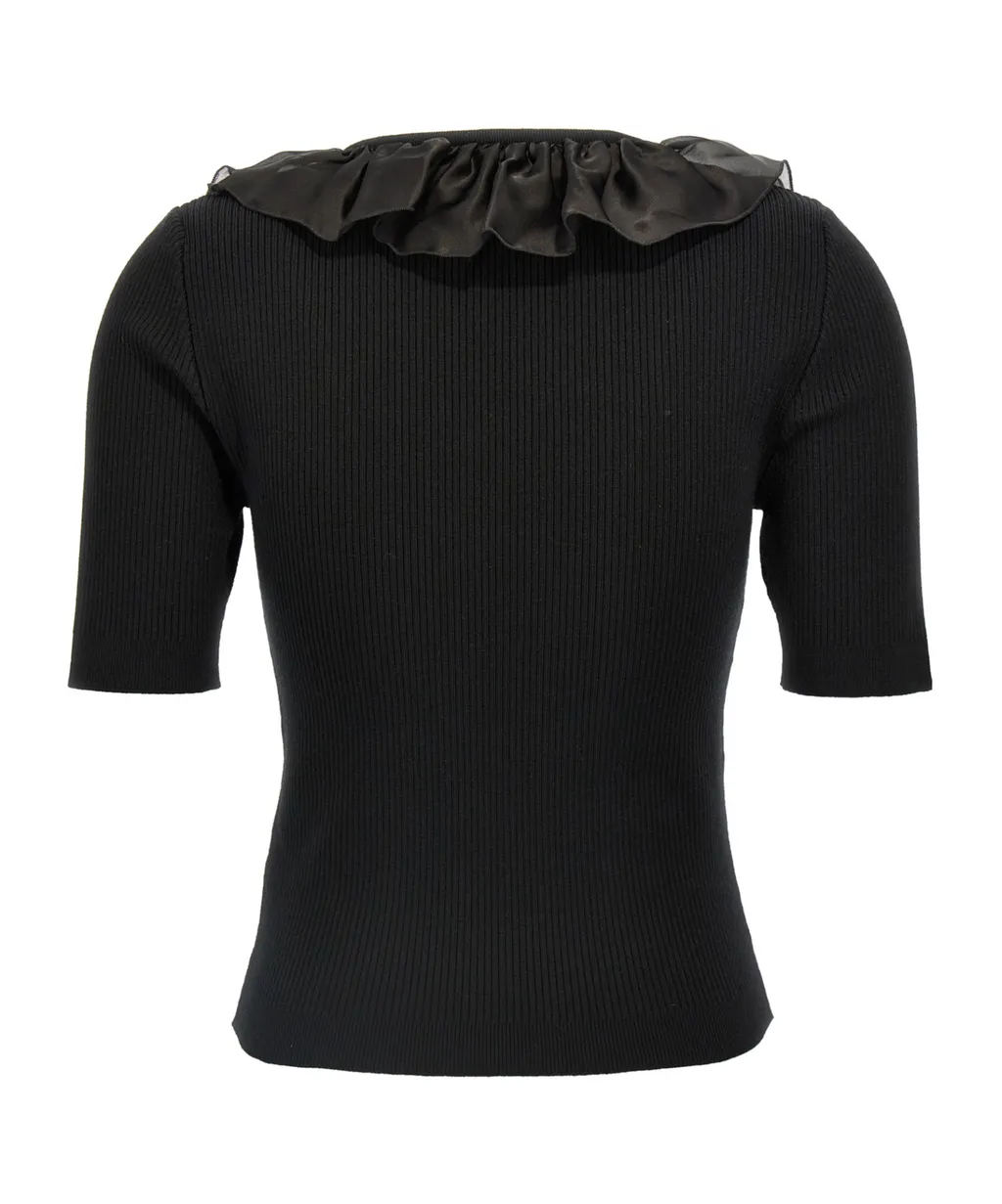 Bow Ruffled T-Shirt