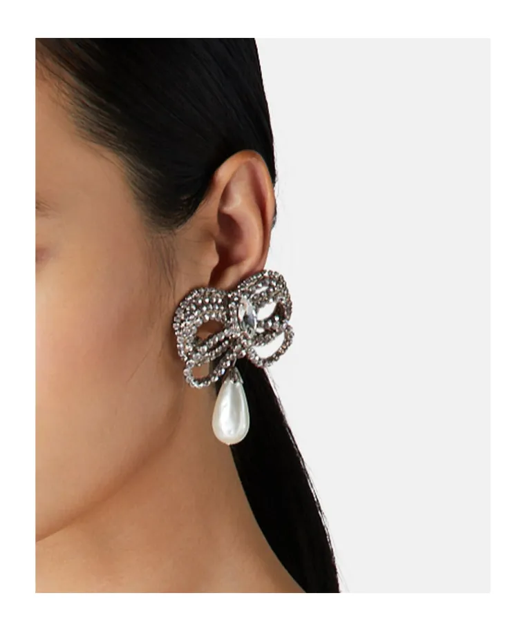 Bow Embellished Earrings
