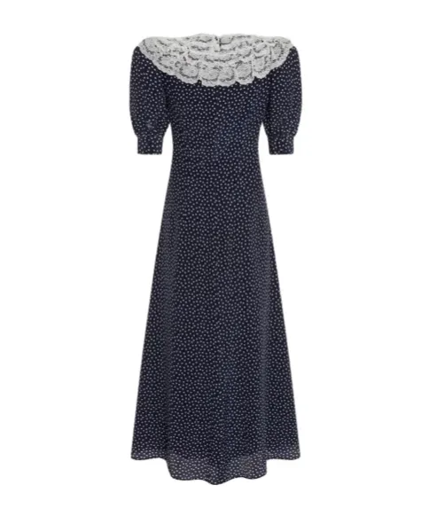 Polka-Dot Maxi Dress